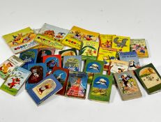 Three various Enid Blyton miniature Noddy books, a set of ten Walt Disney miniature books