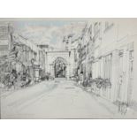 Richard Demarco CBE, (Scottish: 1930-) Kynance Mews Kensington, print, signed in pencil bottom