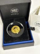 A 22ct 50 euro gold proof coin commemorating the 75th Anniversary of D Day (d.22mm), complete with