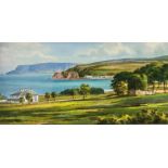 Irish School, Cushendun Bay, Northern Ireland, watercolour, signed indistinctly bottom right,