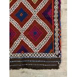 A Kilim runner rug, of all over geometric design, 286cm x 74cm