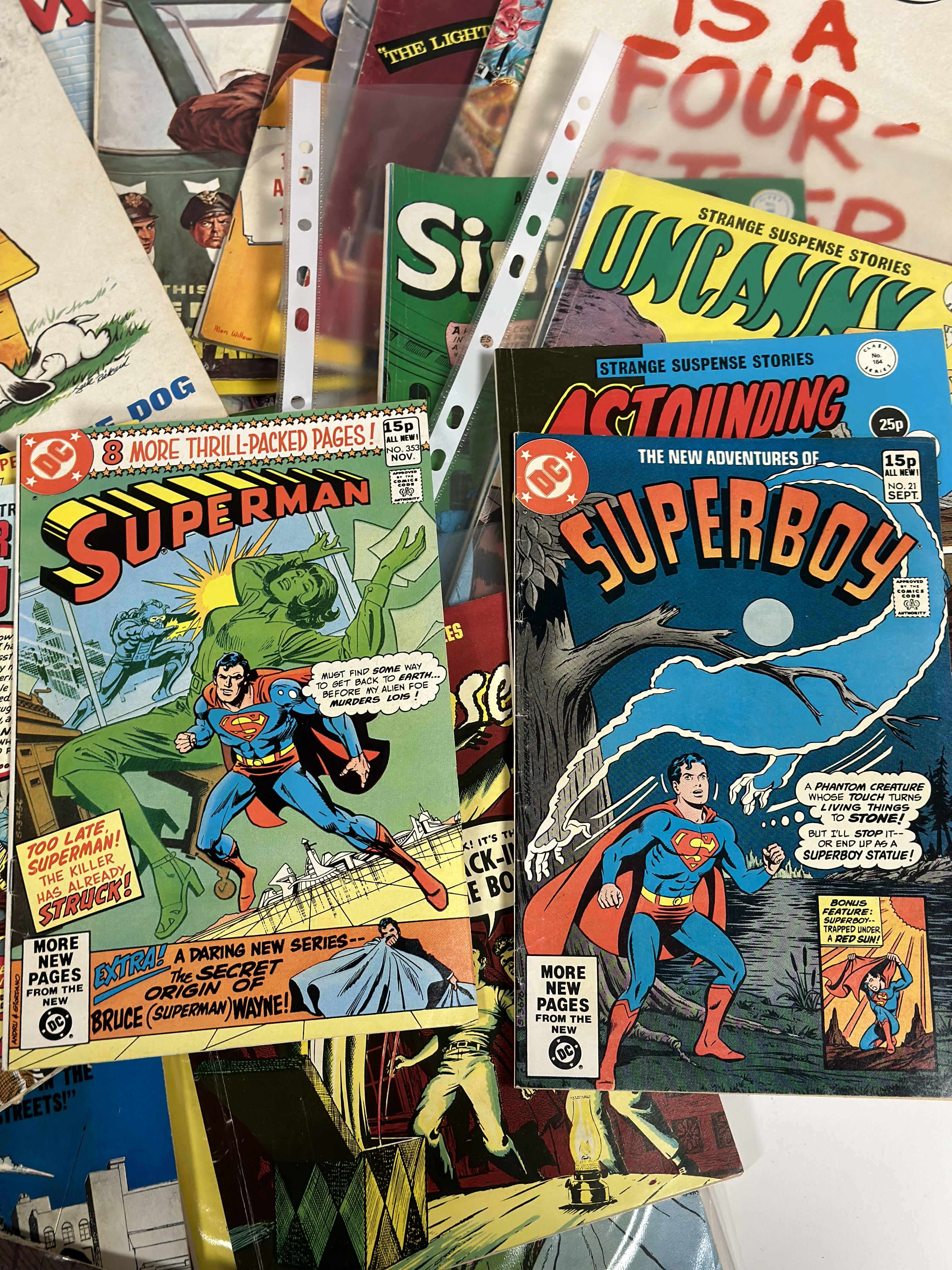 A large collection of various comic books such as a few DC Superman, Strange tales of Suspense, - Image 5 of 6