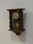 A late Victorian HAC Vienna type wall clock H55cm
