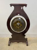 A mid to late 20th century floor standing dinner gong, H108cm