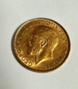 A George V gold Sovereign 1911