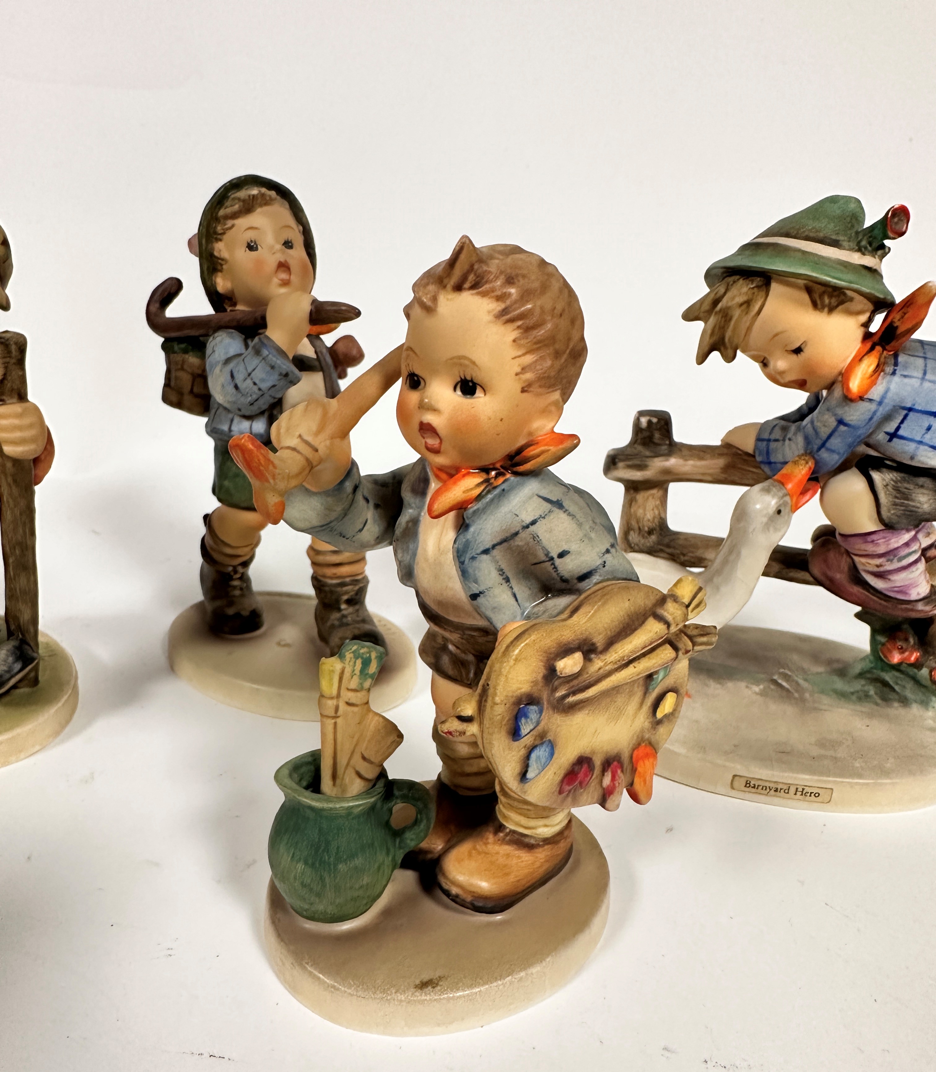 A group of Hummel figures including Barnyard Hero, (h 15cm x 10cm) Homeward Bound, a figure group - Image 3 of 4