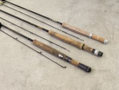 Fishing interest, A Sigma Supra 8'4" two section graphite carbon fly rod, together with two Hardy