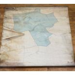 Ordnance survey, A large wall map of Kinaldy and district, Fifeshire, sheet XV, resurveyed in 1893