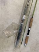 Fishing interest, Two two section fibreglass fishing rods (2)