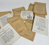 A set of Gourdie Italic handwriting cards by McDougall's Educational Company Ltd Edinburgh, complete