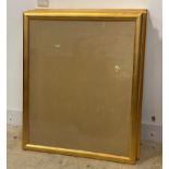 A group of ten art glass glazed gilt wood picture frames, each complete with backing 84cm x 100cm