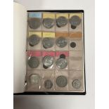 An album of coins including many silver, 1911 a Prussia 3 mark, 1821 crown (fair to fine), 1921