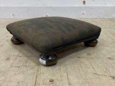 An early 20th century upholstered footstool W40cm