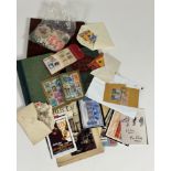 A Victory Album, Facility Album, various loose covers, loose stamps in bags and a Universal Album