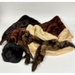 A lady's mink evening stole by Jenners of Edinburgh, (40cm x 140cm) shows no signs of moth damage or
