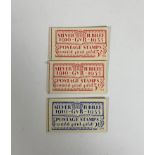 A pair of KGV unused booklets issue 294, 3/- 1935 (red) one a little ribbed with the other clean and