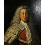 British School, early 18th Century, Portrait of a Gentleman in Ermine, half length, possibly John