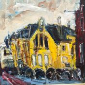 Rachel Carroll (Australian, Contemporary), The Old School, Marchmont Crescent, Edinburgh, signed