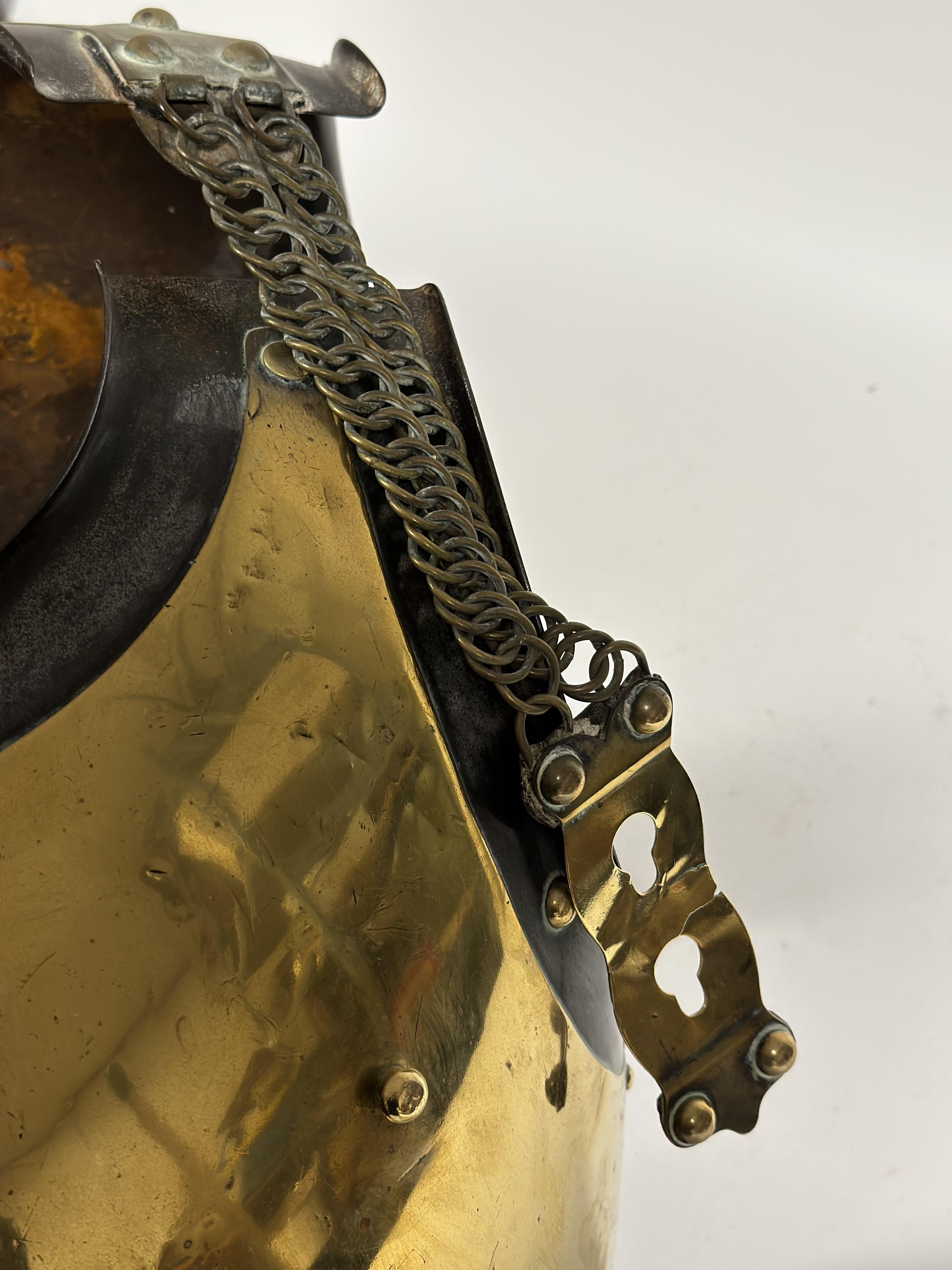 A French Second Empire Carabinier Trooper's brass and steel cuirass, of characteristic form, the - Image 2 of 3