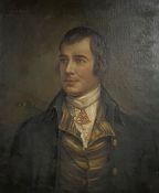 19th Century School, A Portrait of Robert Burns in his Masonic Regalia, after the etching by Charles