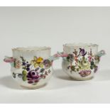 A pair of German porcelain cachepots or ice pails, 19th century, probably Carl Thieme, Pottschappel,