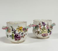 A pair of German porcelain cachepots or ice pails, 19th century, probably Carl Thieme, Pottschappel,