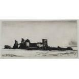 Sir David Young Cameron R.A., R.S.A. (Scottish, 1965-1945), Tantallon Castle, signed lower right,