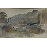 •Earl Haig C.B.E., A.R.S.A. (Scottish 1918-2009), Haliweil Pool 4, pencil, ink and watercolour on