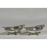 A pair of Edwardian silver sweetmeat or bon bon dishes, George Edward & Sons, Sheffield 1903 and