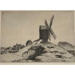 Ian Strang R.E. (British, 1886-1952), Brill Windmill, signed lower right and dated 1926, etching,