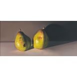 •Jane Cruickshank (Scottish, b. 1976), Still Life of Pears, signed verso and dated 2010, oil on