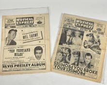 The New Music Express newspaper July 29th 1953 with Guy Mitchell writing in this issue, and 7th