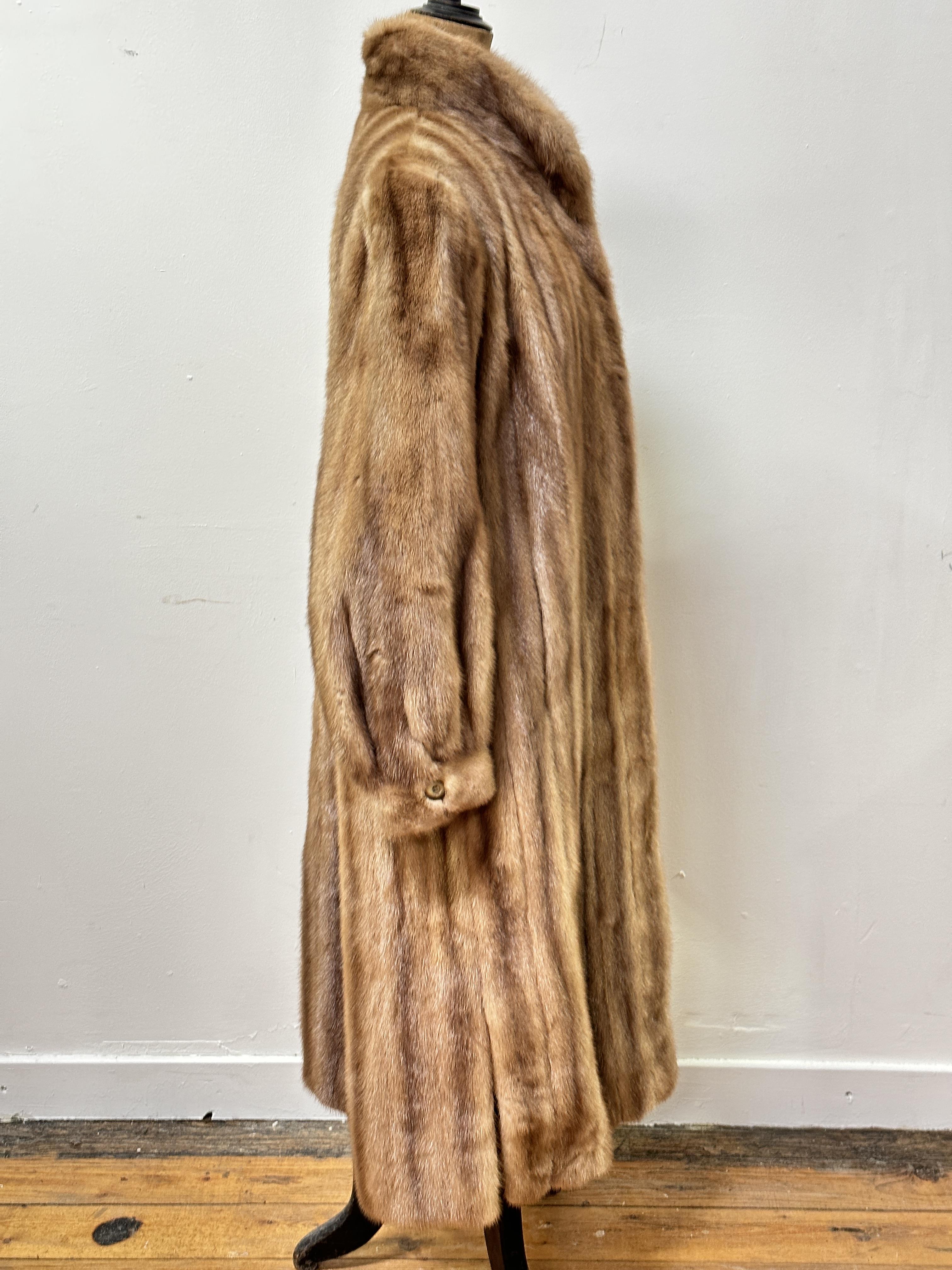 A Revillon of Paris, London and New York, lady's full length ranch mink fur coat with nero style - Image 2 of 2