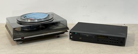 Audio - A systemdeck turn table, in original box (A/F) together with a Arcam CD player, also in box