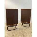 Audio - A pair of Quad ESL 63 electrostatic speakers, each with power lead and stand, in original