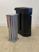 Photography - A studio photography backdrop, comprising a magnetic concertina folding aluminium