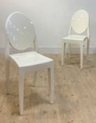Philippe Starck, a pair of Ghost chairs, unmarked H91cm