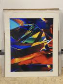 A folder containing 20 large mounted abstract prints