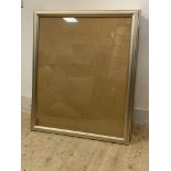 A group of ten art glass glazed silvered wood picture frames, each complete with backing 84cm x