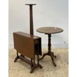 An Edwardian satinwood inlaid mahogany Sutherland table (H64cm) together with an early 20th