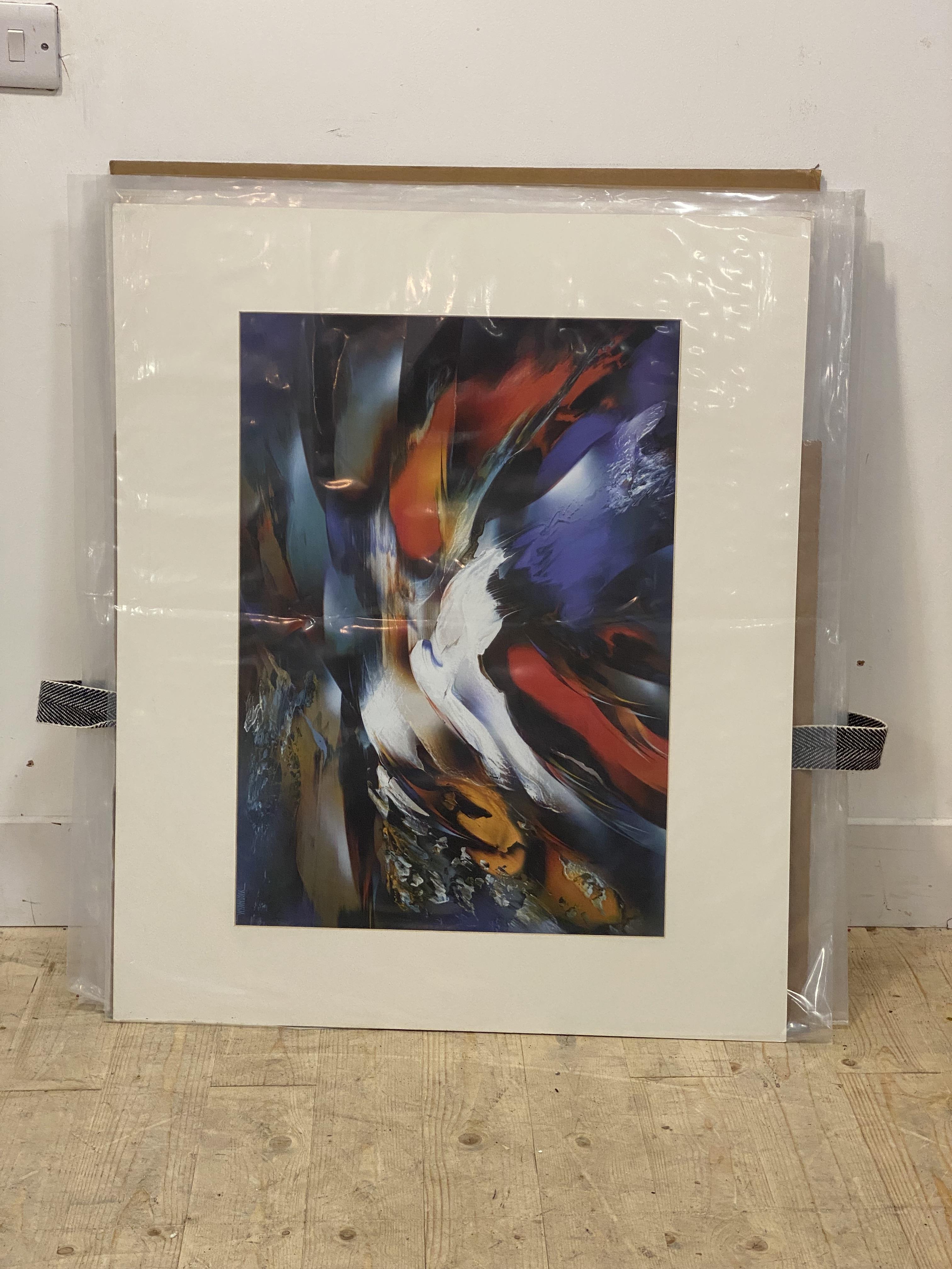 A folder containing 20 large mounted abstract prints