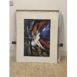 A folder containing 20 large mounted abstract prints