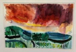 Claudia Petretti, After the Rain, watercolour on paper inscribed verso and signed with initials