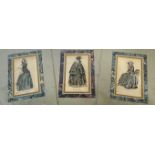 A group of three Victorian costume book plates depicting Morning Visiting Dress, Walking Dress and