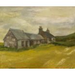 Robert Sadler ? (British, 1909 - 2001) A Cottage in Landscape, oil on canvas, signed bottom right