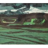 John Lawrie, (Scottish, b: 1928 - ) Black Moss, silk screen print, 6/6, signed bottom right,