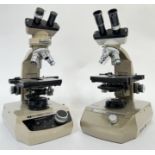 Two Vickers Instruments binocular microscopes (h- 40cm) (2)