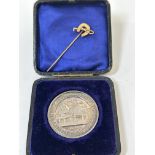 British Beekeeping Association Institute 1874, a silver medal awarded to J.E. Swaffield for