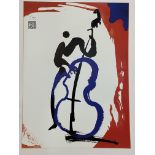 A folder containing twenty large mounted abstract prints