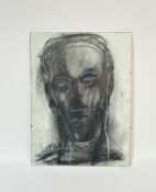 Caroline McNairn (Scottish: 1955-2010), Study in pastel and chalk, Head, on paper, mounted in clip